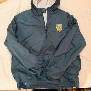 Charles River Jacket Rockefeller College Princeton University Crest Green Preppy